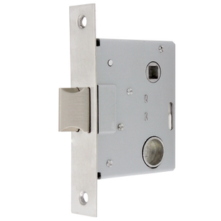 5050单舌锁体恒大门锁配件5850不锈钢单舌假插芯锁体卫生间门锁舌