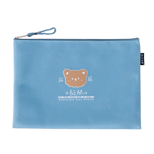 16k文件袋小学生语数英课本16开收纳袋B5大容量防水帆布袋学生大本练习册A4手提拎书袋a5作业本登记本拉链袋