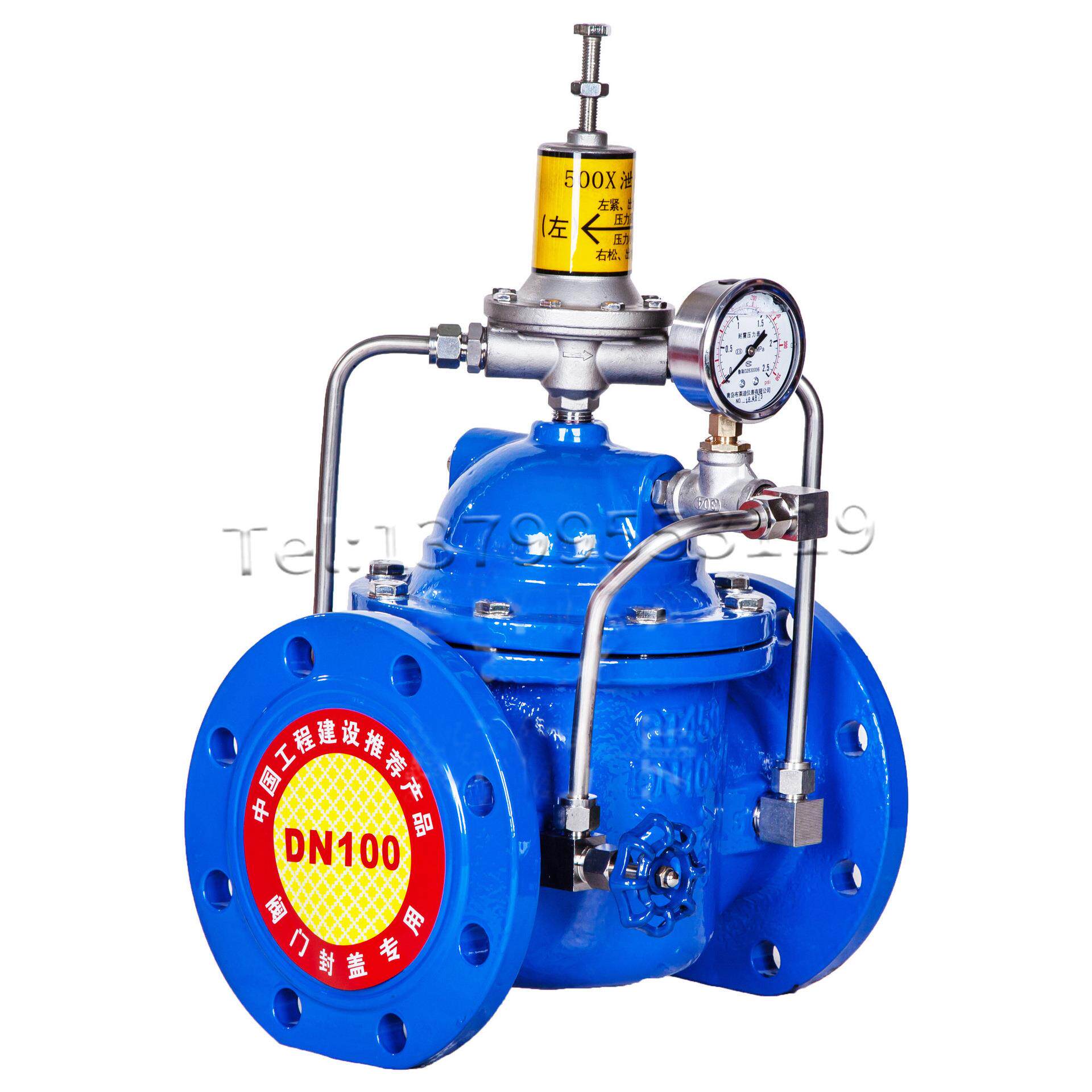 500x持压泄压阀法兰安全稳压阀超压高压消防泵房不锈钢自动泄水阀