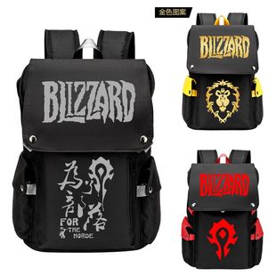 背包新款 学生款 电脑包 部落联盟wow游戏双肩包韩版 魔兽世界书包