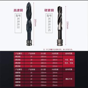 麻花钻头木工专用进口电动扳手钻铁钻头大全工具开孔锥柄高强度