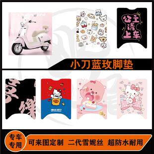适用于小刀蓝玫脚垫雪妮丝防水耐脏耐磨防滑可定制小刀蓝玫改装配