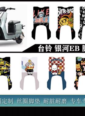 适用台铃银河EB超能KQ12E版KS新 脚垫耐脏防水防滑可定制改装脚垫