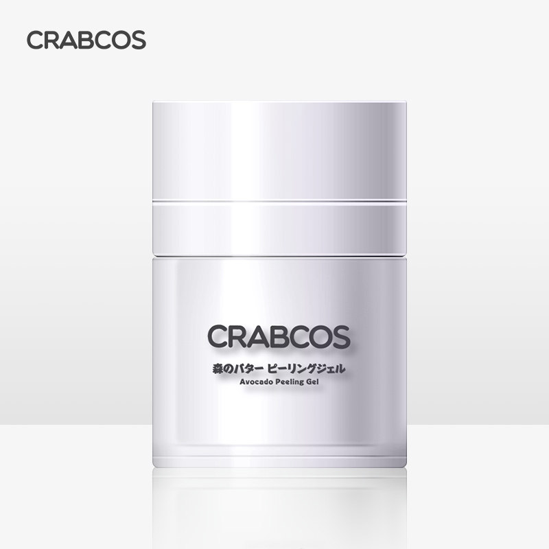 日本CRABCOS脸部专用牛油果去角质啫喱乳深层清洁毛孔改善鸡皮女