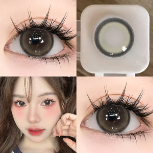 薄荷泪光美瞳半年抛棕色大直径带度数隐形眼镜正品官方旗舰店TN