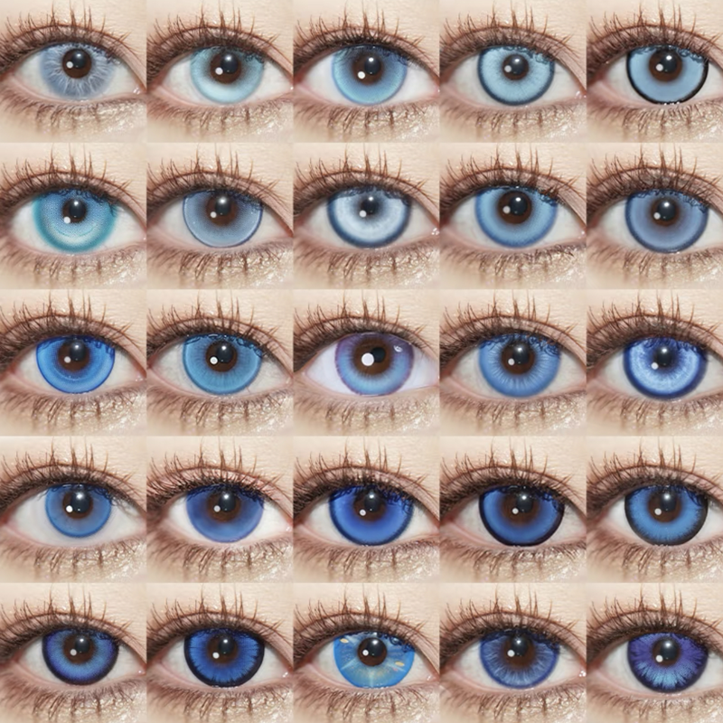 doya蓝色美瞳cos日抛五条悟司岚霜月吟格温英智萨勒芬妮dgu显色JA