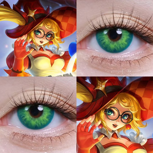 安琪拉魔法小厨娘cos美瞳领域结界绿时之奇旅心灵骇客绿王者婷Ja