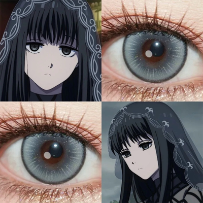 大佛cos美瞳日抛黑色版本日常萤火星辉水水暗夜荒诞黑胶漫展佳ja