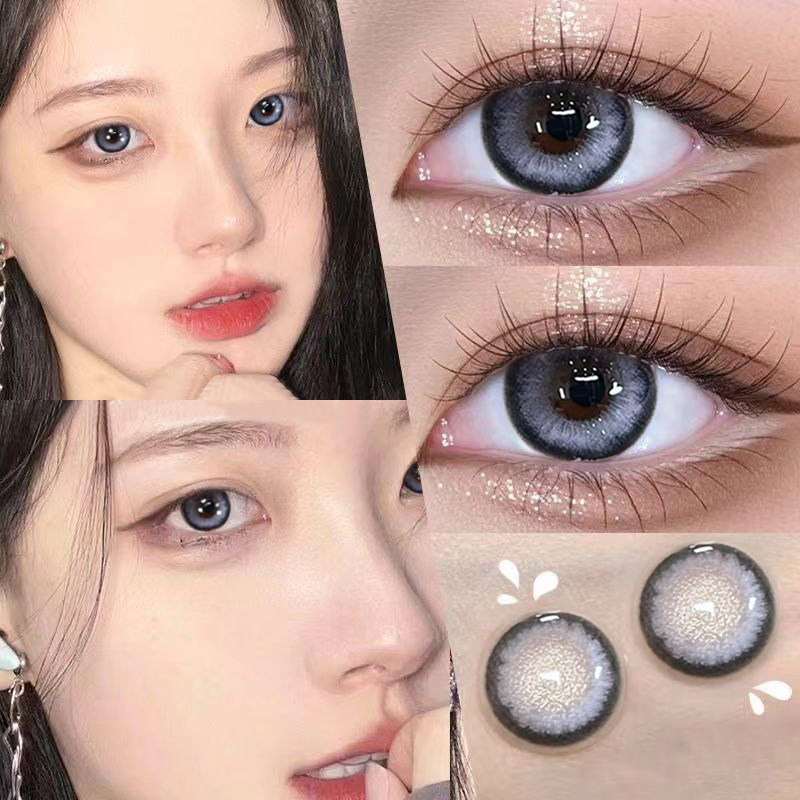 2025新款蓝色美瞳混血COS款大小直径官网正品近视隐形眼镜AXO