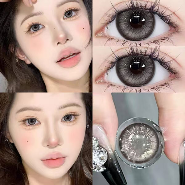 远山黛影美瞳半年抛大小直径混血灰彩色隐形眼镜官方正品旗舰店TF