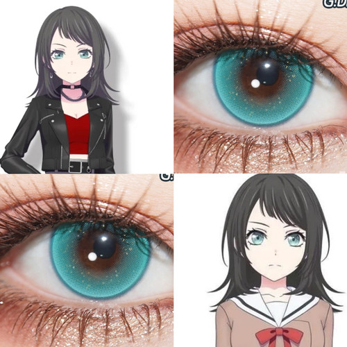 mygo八幡海铃cos美瞳半年抛颂乐人偶avemujica草系绿精灵天水碧JA