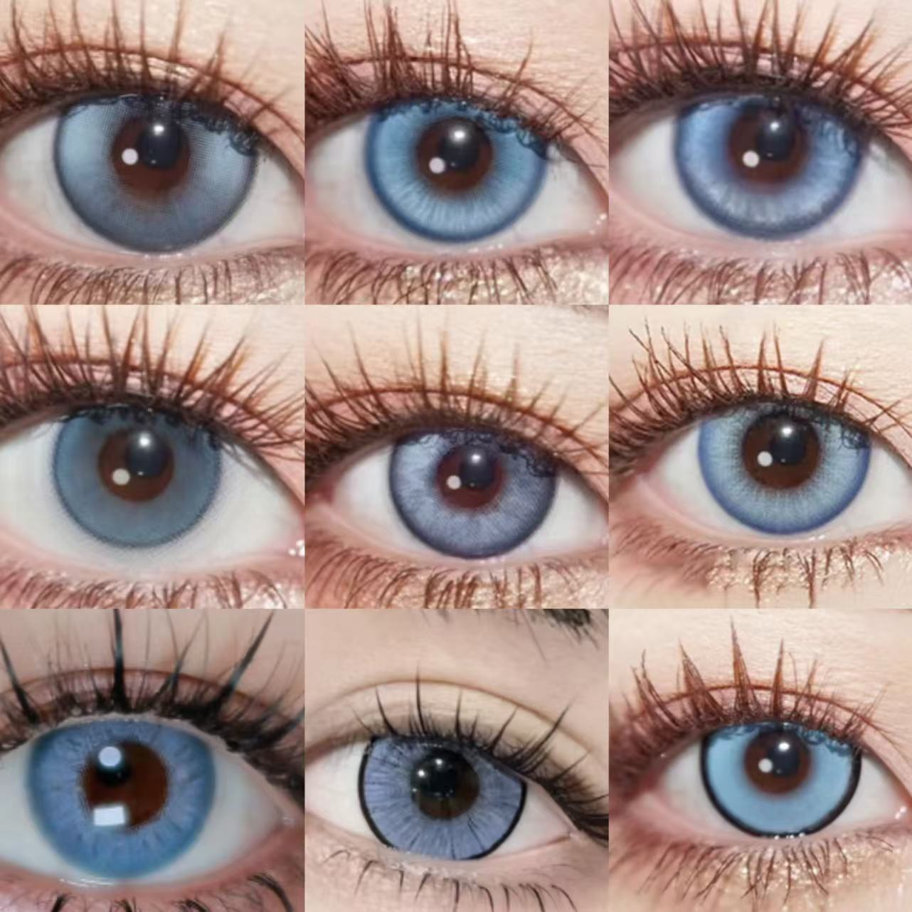 doya灰蓝色美瞳cos日抛鹿野冈崎真一云雀恭弥捷风利威尔结城理JA