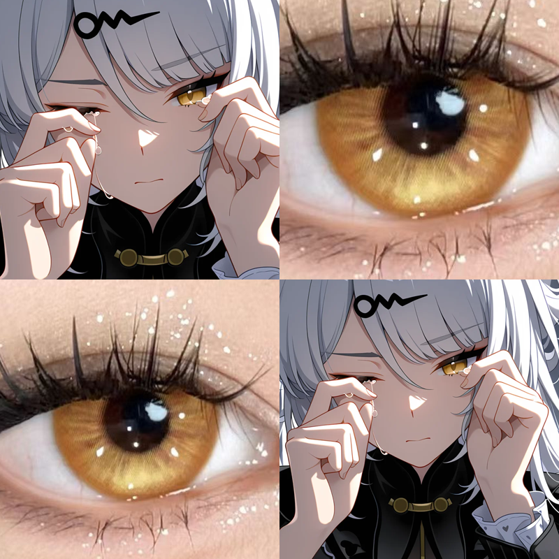 doya仪玄cos美瞳日抛显色大直径浮光鎏金曙光金色闪光官方正品dn