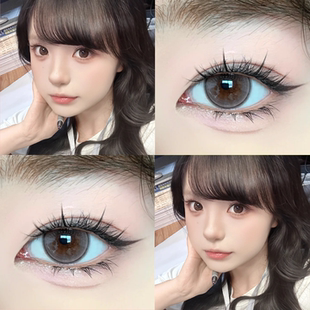 Fully美瞳半年抛日心说水色梦丝缎海自然纯欲氛围感隐形眼镜宜dn