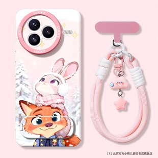 新款适用于小米civi5pro手机壳高级感全包防摔CIVI4可爱疯狂动物城3/2镜子支架挂绳1S散热外壳MIX4后盖保护套