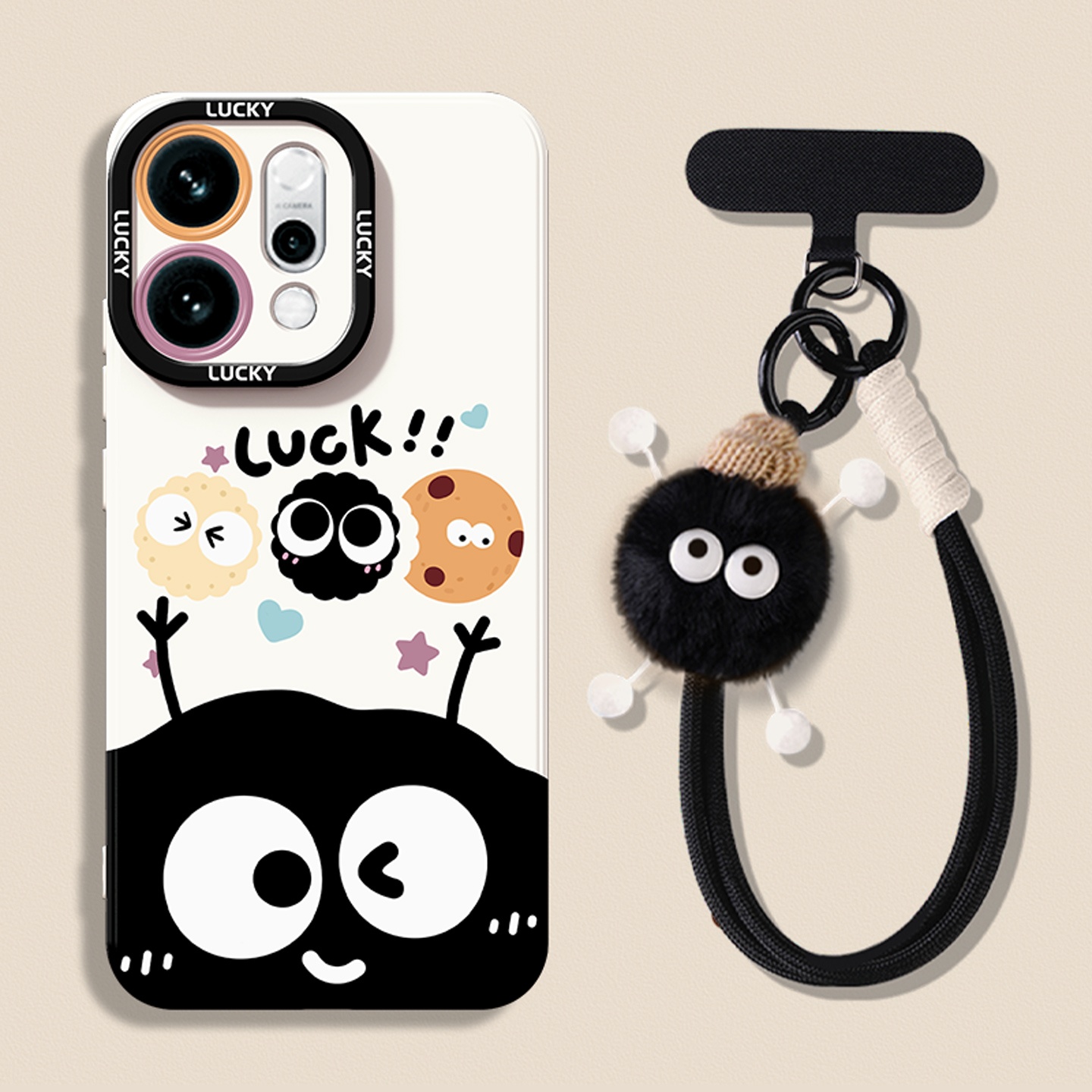 适用于oppo手机壳时尚创意煤球