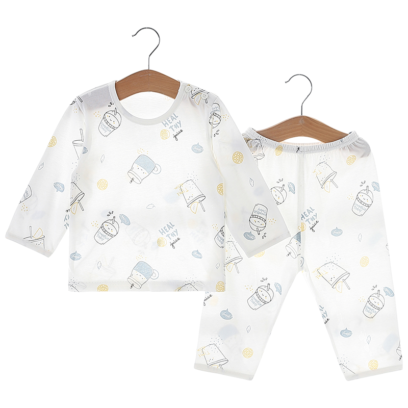 宝宝睡衣春秋纯棉薄款儿童夏季空调服婴儿长袖男童女童家居服套装