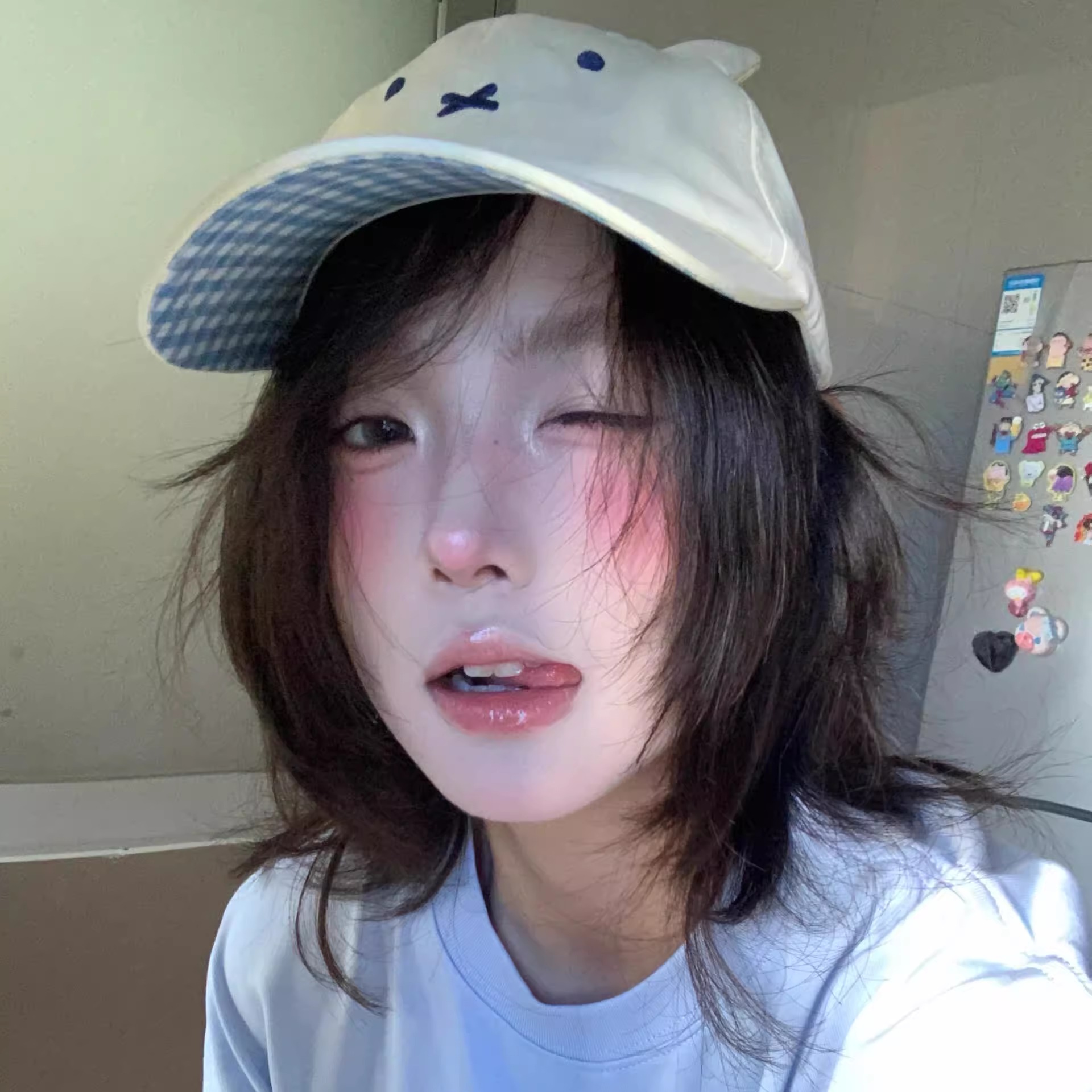 米菲兔棒球帽女春夏秋百搭显脸小