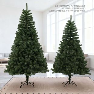 加密PVC仿真圣诞树全尺寸仿真针叶树宽敞客厅及商场(不含围栏)