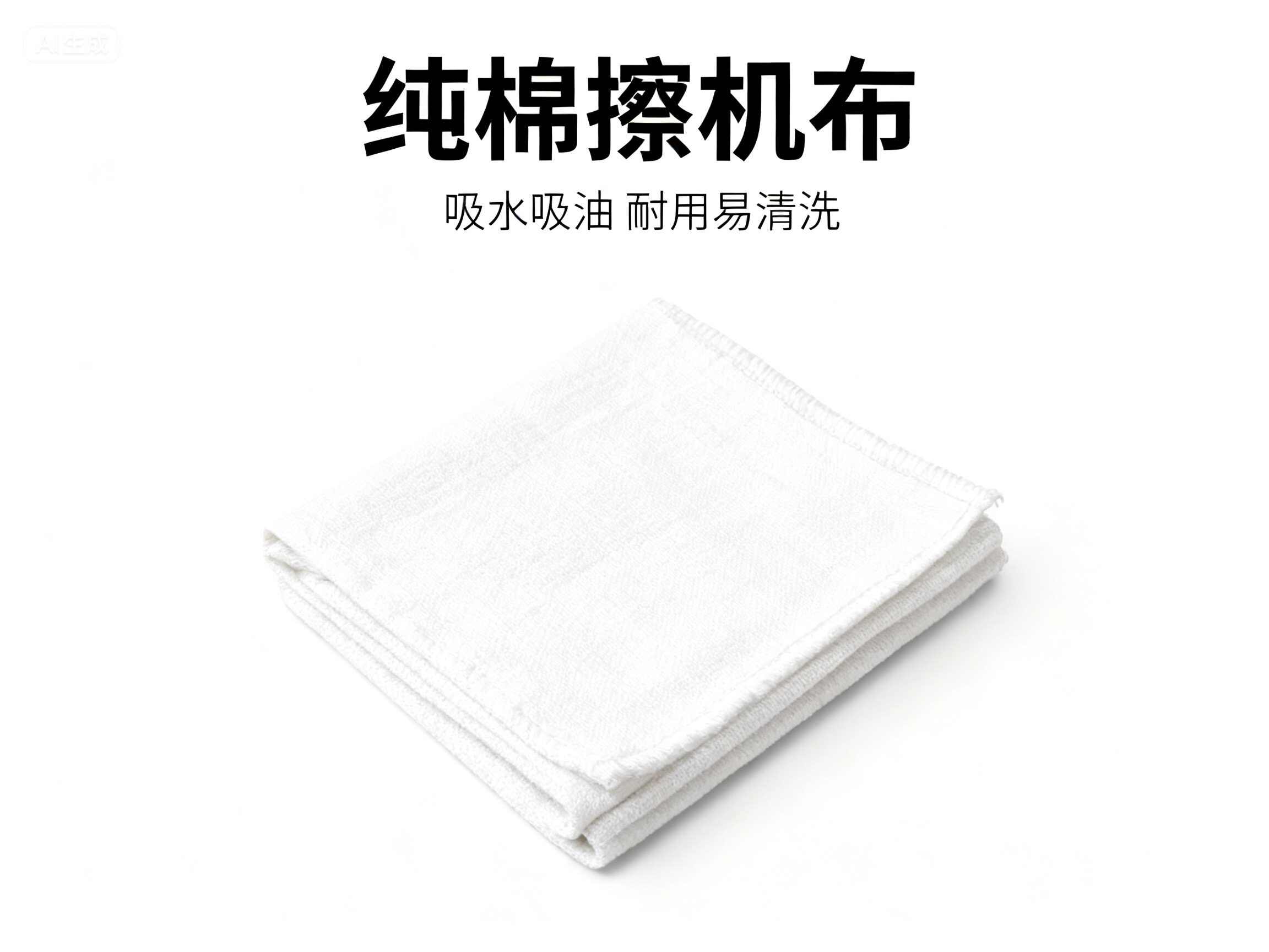 碎布擦机布全棉工业抹布纯棉纯白标准尺寸吸油吸水不掉毛百分百棉