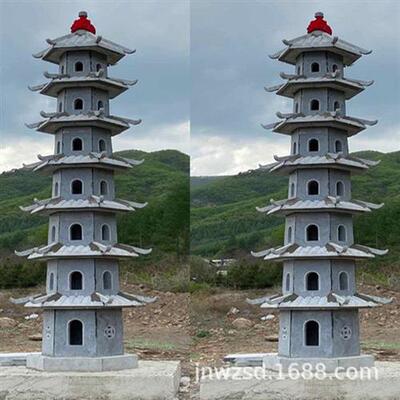 恒旺石雕功德塔报价石材加工寺庙功德塔图案石质功德塔厂家直供