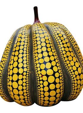 草间弥生波点南瓜大摆件户外玻璃钢雕塑园林景观大型小品落地装饰