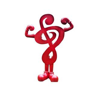 户外公园校园玻璃钢音符音乐主题创意景观美陈摆件雕塑装饰