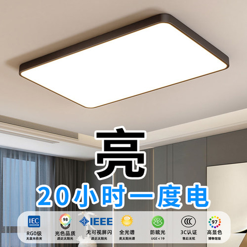 led简约现代客厅吸顶灯