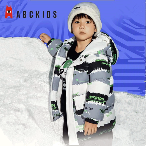 专柜正品abckids童装2025冬季新品男童加厚保暖羽绒服F352209021