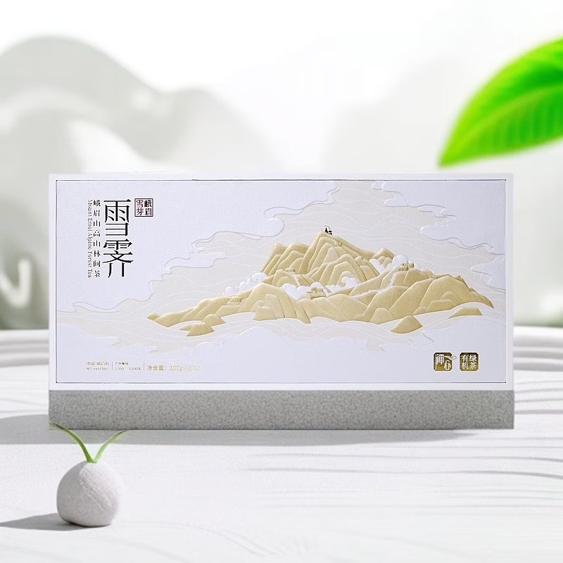 2025年新茶明前春茶峨眉雪芽 有机雪霁雀舌竹叶茶青100g/盒礼盒装