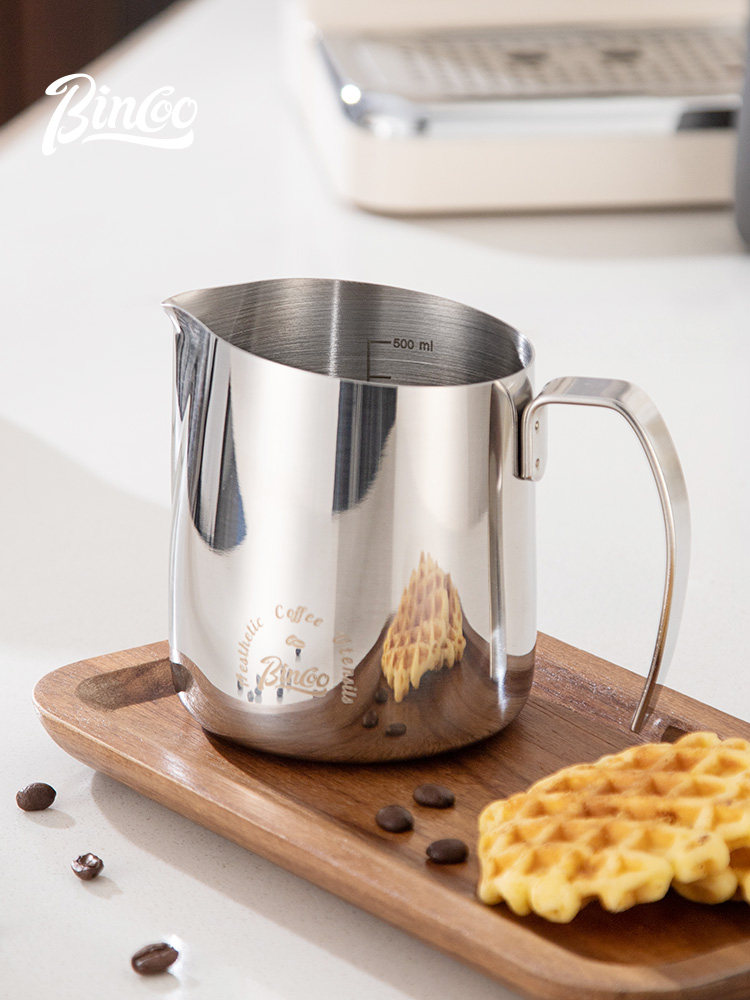 宾库牛奶罐尖口，专业咖啡拉花罐，不锈钢拉花杯，圆口秤，牛奶泡,餐饮具,拉花缸/拉花杯/打奶缸,淘宝优惠券,粉丝福利购,淘宝优惠卷