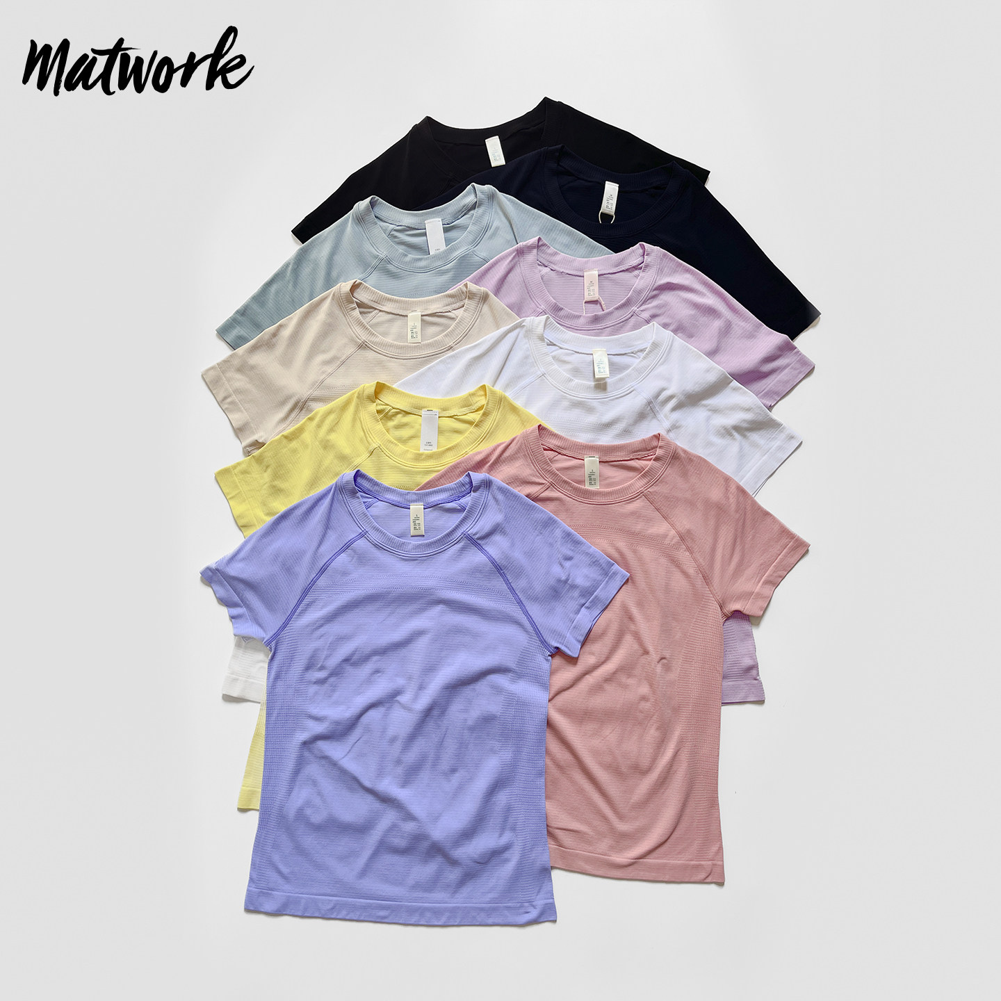 Matwork专业速干衣女薄款运动短袖登山徒步紧身t恤艾扬格瑜伽服,运动/瑜伽/健身/球迷用品,瑜伽t恤,淘宝优惠券,粉丝福利购,淘宝优惠卷