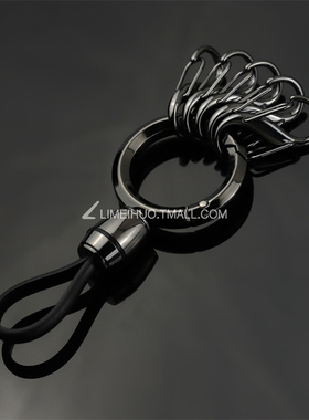 金属8字扣S型弹簧扣户外登山背包挂钩黑色防丢便携汽车挂件钥匙扣