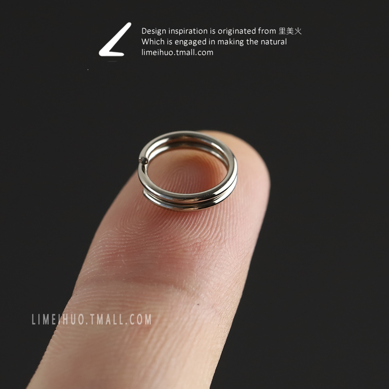 钥匙扣饰品汽车户外水晶小圆环