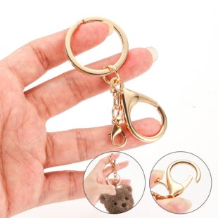 合金圆环钥匙扣弹簧圈扣百搭金属挂件DIY配件可拆卸车钥匙扣车挂