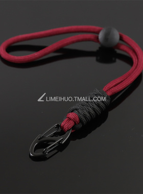 户外钥匙扣编绳防丢快挂腰挂扣背包弹簧扣登山扣黑色多环工具钩扣