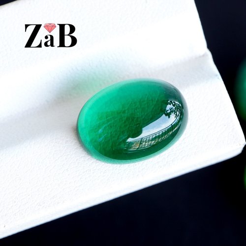 祖母绿素面裸石哥伦比亚绿宝石弧面半球形未镶嵌裸钻可代加工成品