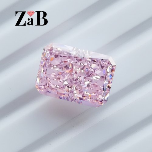 FANCY PINK彩宝淡粉彩钻雷迪恩冰花切割进口高碳钻璀璨未镶嵌裸石