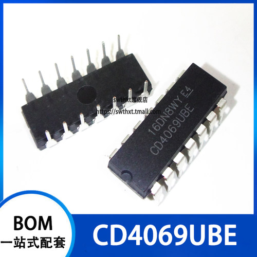 CD4069UBE 六反相器 直插DIP-14
