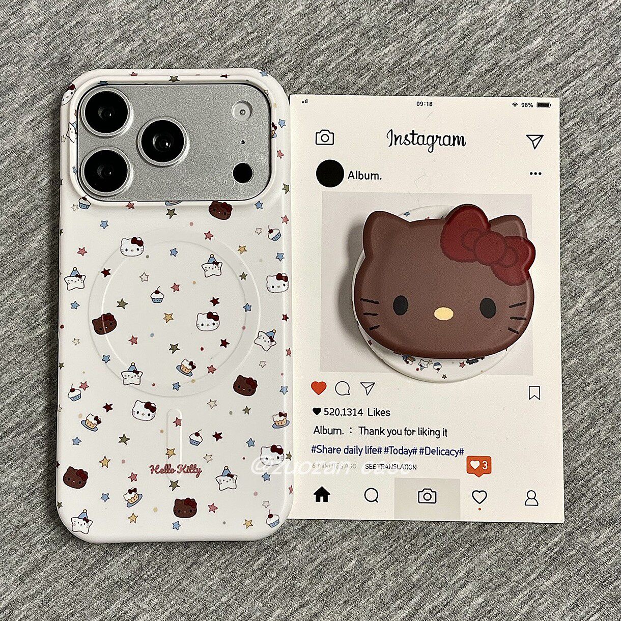 磁吸半包磨砂菲林卡通KT猫适用苹果17promax手机壳ipho