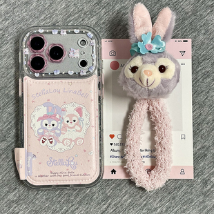 芭蕾兔玲娜贝儿卡通适用苹果17promax手机壳iphone16pro秋冬新款 15带挂绳14小众13女17镜头全包防摔保护套pm