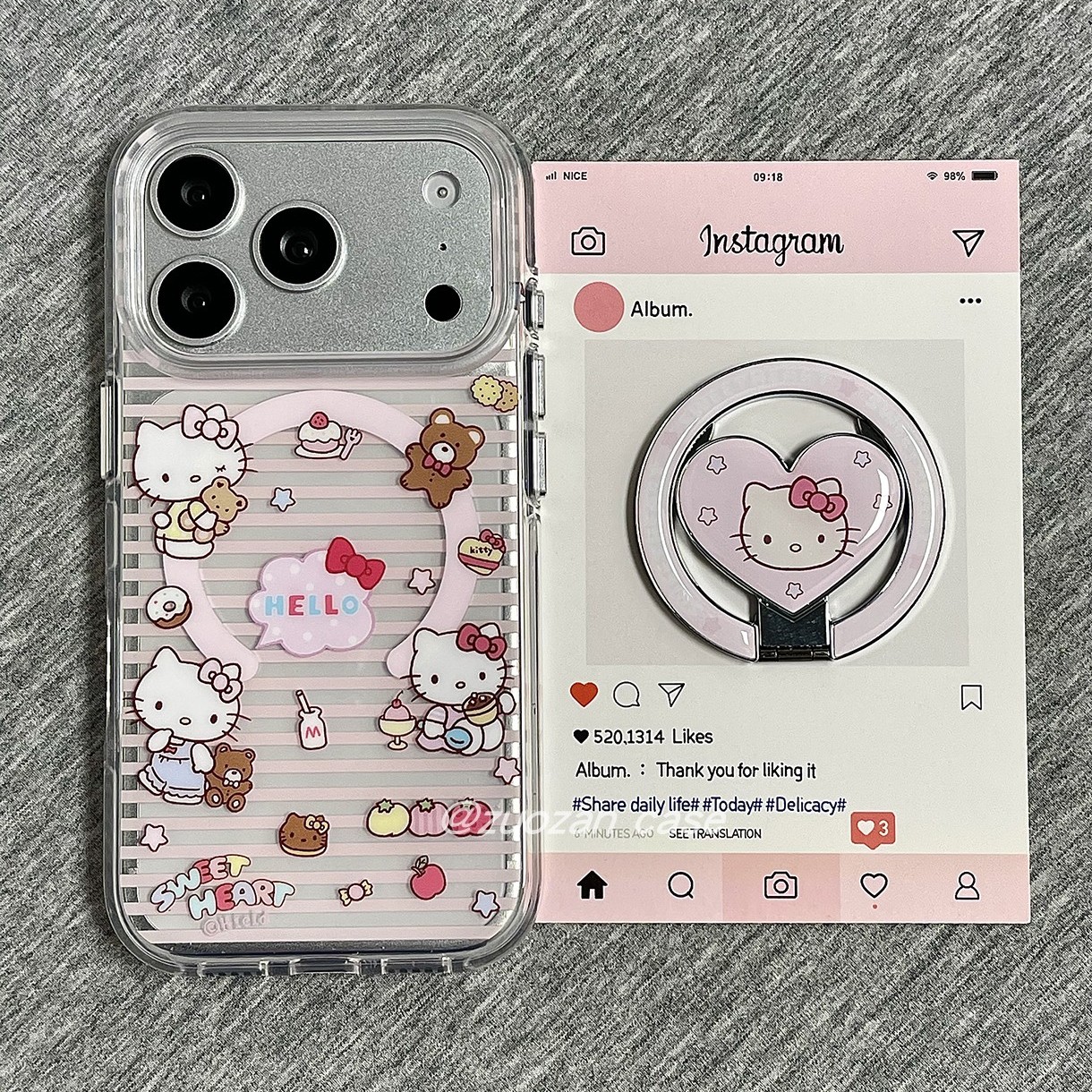 苹果17pro卡通猫咪磁吸手机壳图片