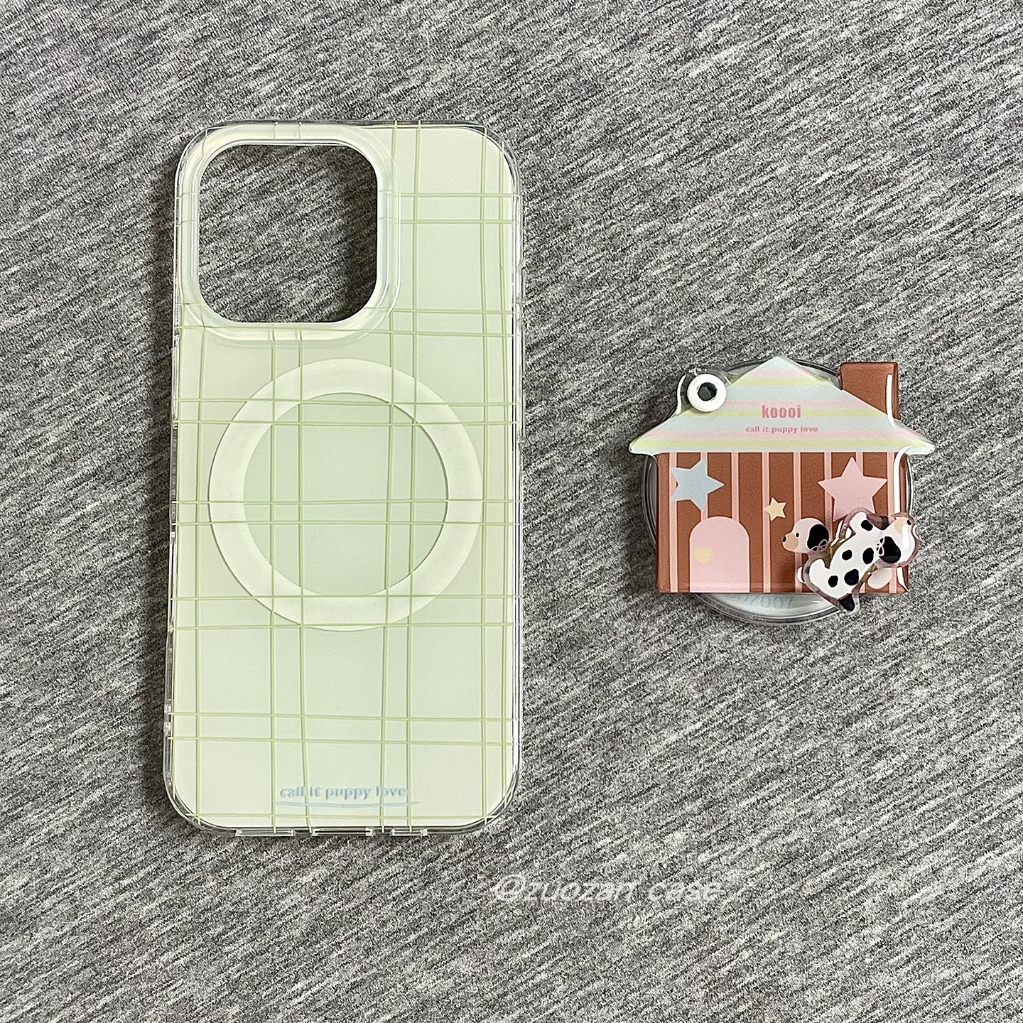 磁吸ins韩风清新简约浅绿适用苹果16promax手机壳iphone15pro新款14带旋转镜子支架13女16pro双层全包防摔