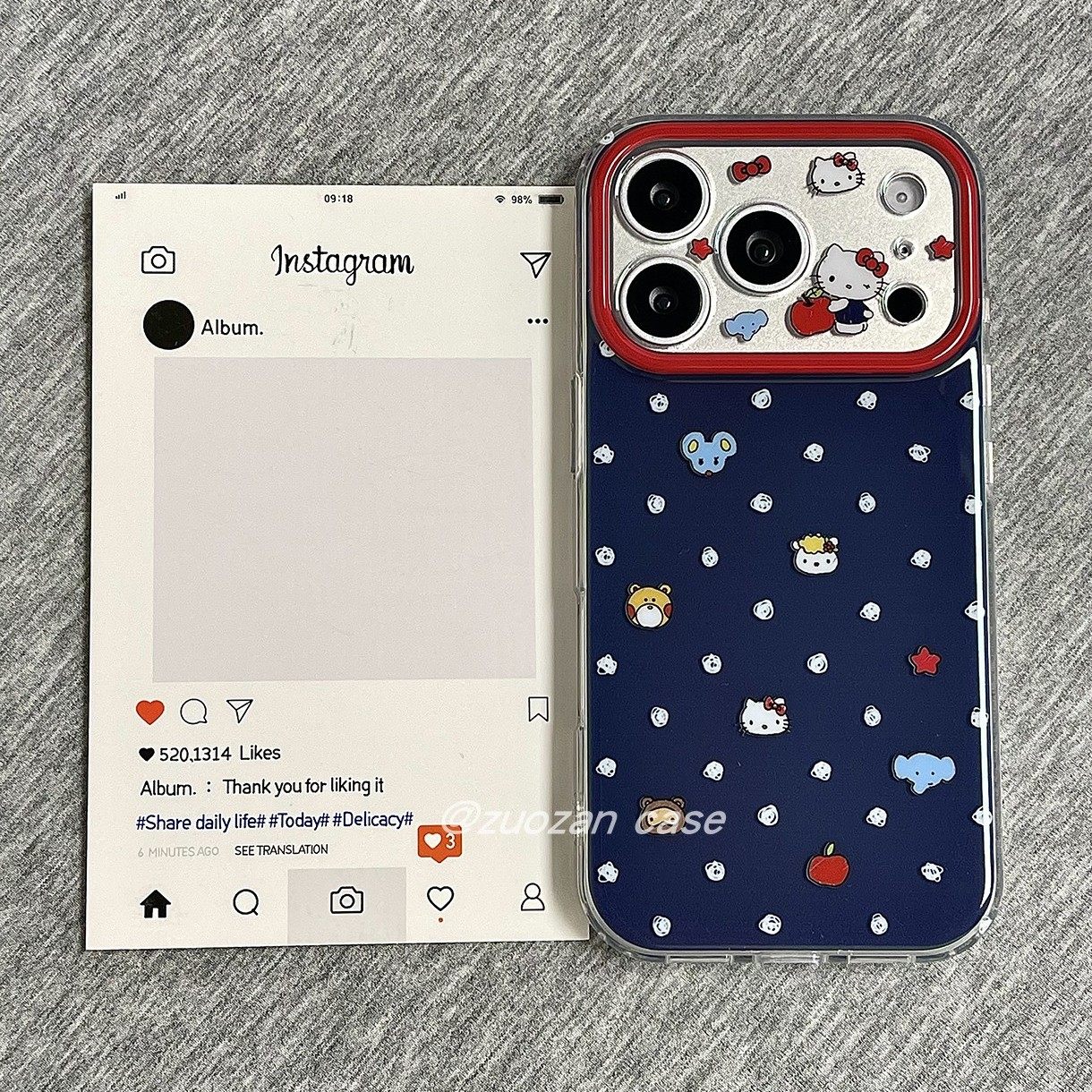 ins韩风蓝底卡通小动物KT猫适用苹果17promax手机壳iphone16pro新款15双层14小众创意13女17全包防摔保护套pm,3C数码配件,手机保护套/壳,淘宝优惠券,粉丝福利购,淘宝优惠卷