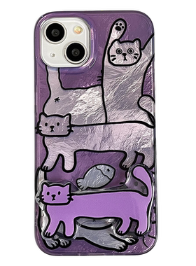 适用iPhone13/14手机壳卡通猫咪