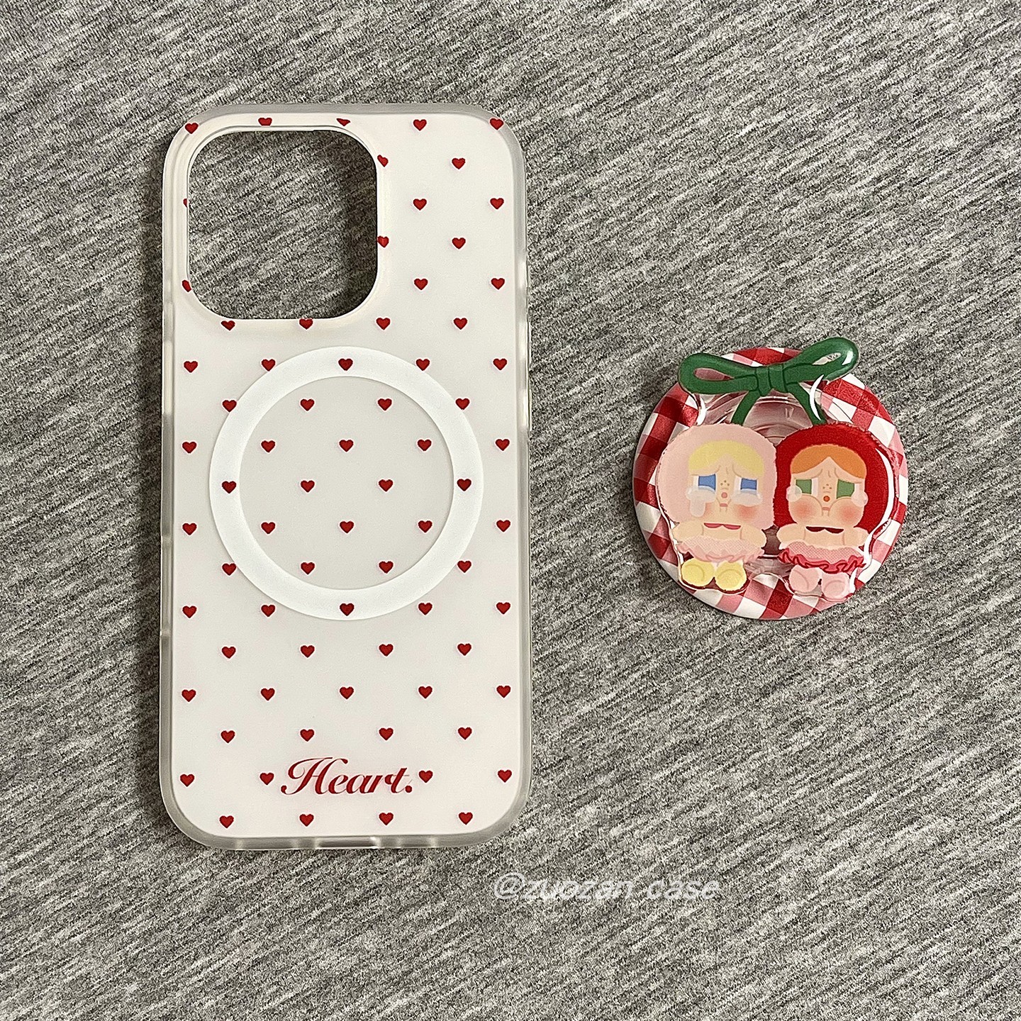 苹果16proins风爱心磁吸手机壳