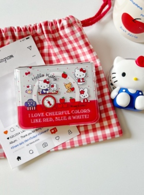 ins可爱波点时钟kitty适用于华为purax手机壳折叠适用于pocket2磁吸壳适用于小米mixflip2适用于三星zflip6/7