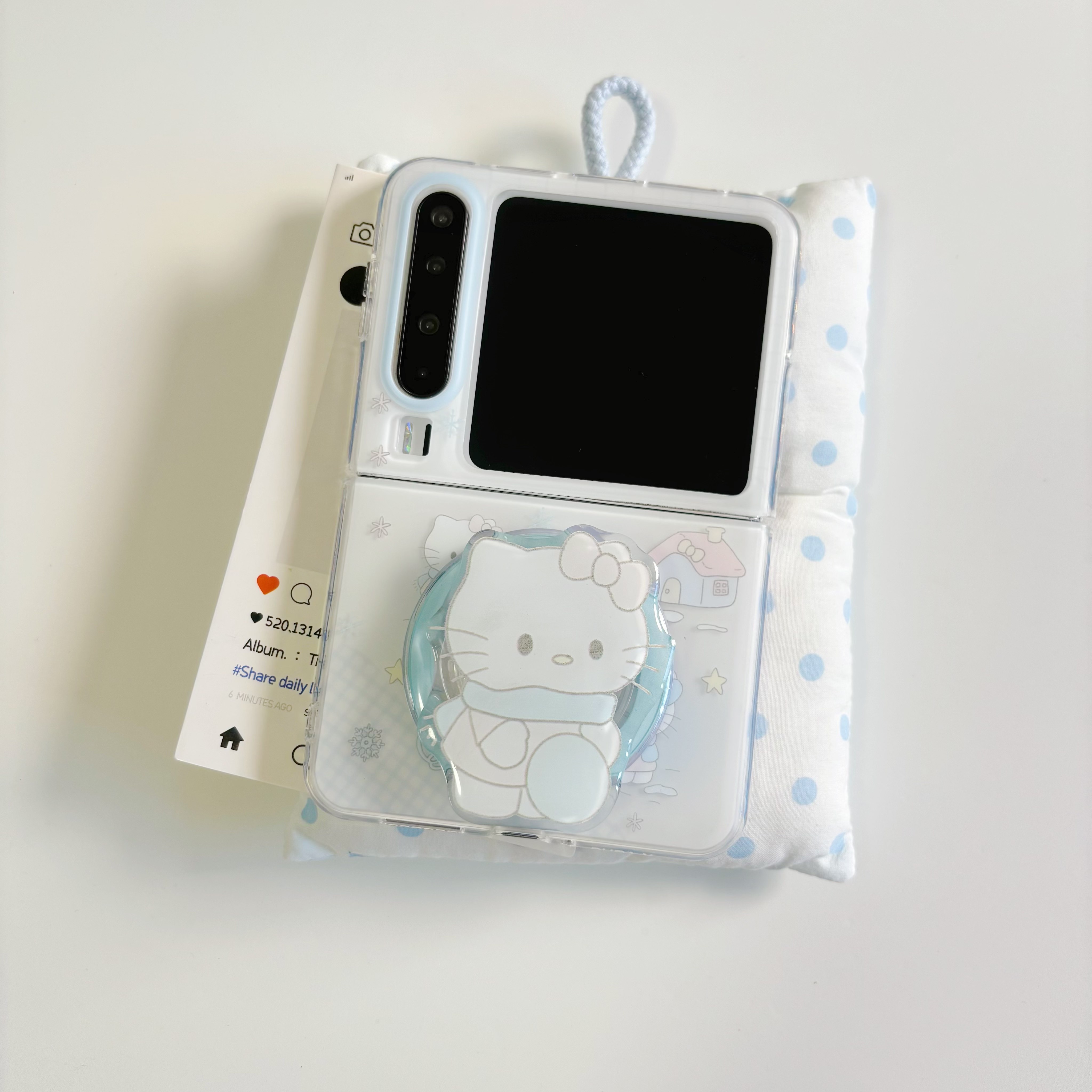 ins可爱卡通冬日凯蒂猫适用于华为purax手机壳阔折叠适用于华为purax磁吸保护套磨砂软边硬背壳