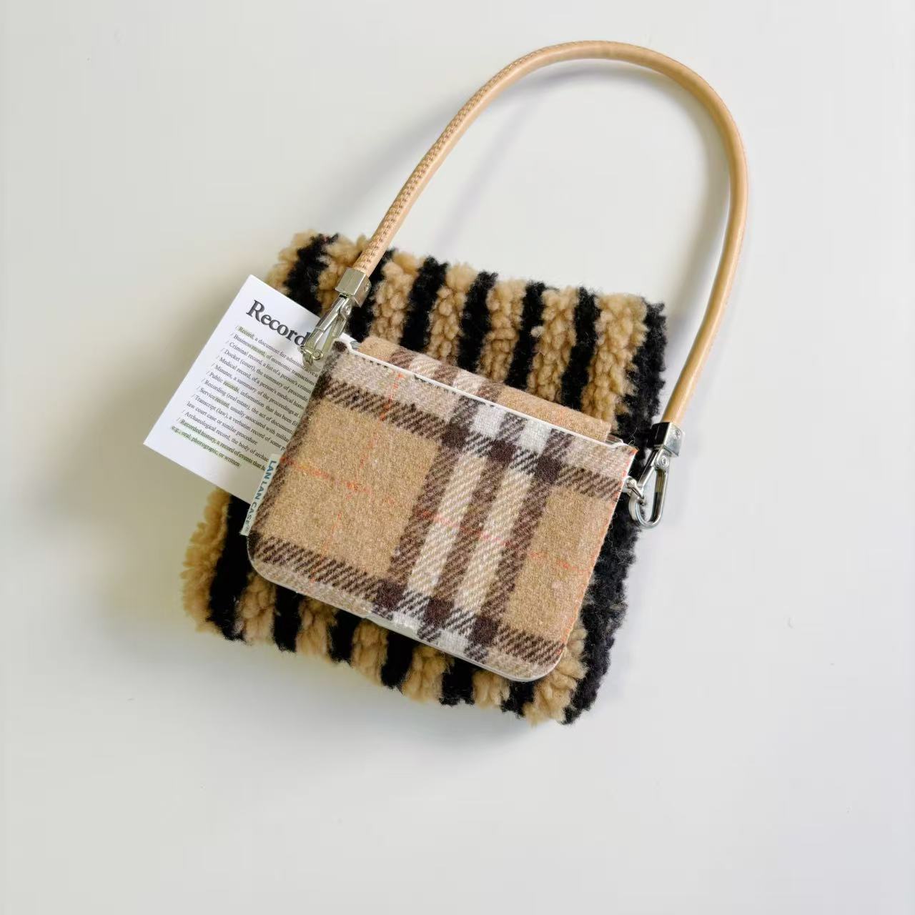 毛呢格子适用于华为purax手机壳