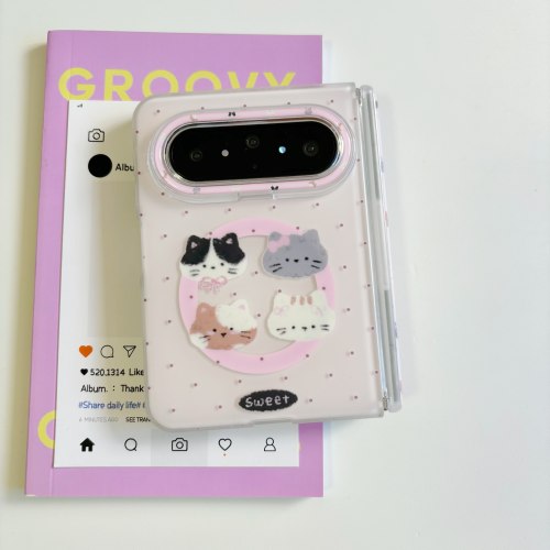 波点猫猫头适用于puraxmax手机壳